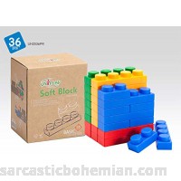 UNIPLAY Antibacterial Soft Building Blocks Basic Series Multi colors 36pcs 36 PCS B071W95T1P